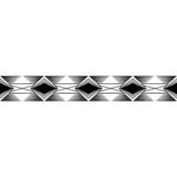 Geometric Border Minimalist Diamonds And Lines, Black White vector