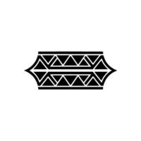 Geometric Black White Repeating Triangle Pattern vector