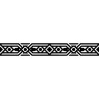 Geometric Patterned Border In Black And White On Gradient Background vector