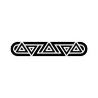 Geometric Black Triangle Border On A Subtle Gradiant Background vector