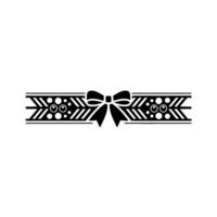 Elegant Decorative Bow Arrow Motif, Minimalist vector