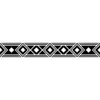 Geometric Black White Border, Minimalist Abstract Pattern, Seamless vector