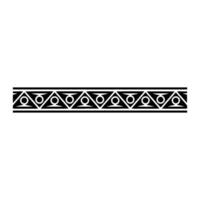 Minimalist Geometric Border Element On White vector