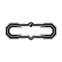 Futuristic Hud Interface Element, Minimalist Tech, Illustration vector