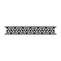 Geometric Border, Minimalist Triangle Pattern In Black vector