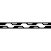 Techinspired Geometric Border, Minimalist On White Background vector