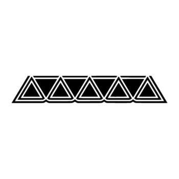 Geometric Triangle Pattern, Black And White, Element vector