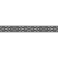 Geometric Border, Black And White, Minimalist, Decorative Element vector
