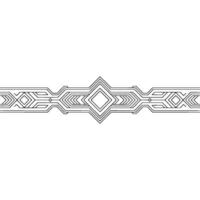 Geometric Minimalist Linear Abstract Pattern On White vector
