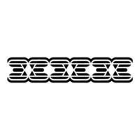 Geometric Abstract Patterned Border, Retro vector