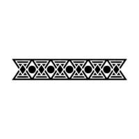 Geometric Black Border, Repeating Pattern, Modern Minimalist vector