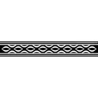 Minimalist Geometric Border In Monochrome On White Background vector