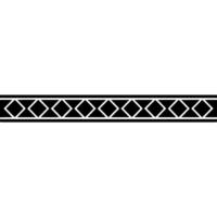 Geometric Diamond Border On White Minimalist vector