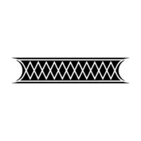Abstract Geometric Banner Black Diamond Pattern On White Background vector