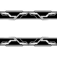 Abstract Geometric Border, Futuristic Tech Frame, White Space vector