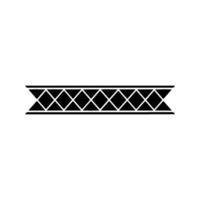 Geometric Border, Minimalist Black And Gray Pattern vector