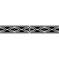 Elegant Black And White Decorative Border, Geometric vector