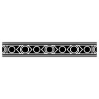 Geometric Border, Minimalist Black White Pattern vector
