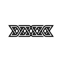 Intricate Celtic Knotwork Border, Minimalist Line Art vector