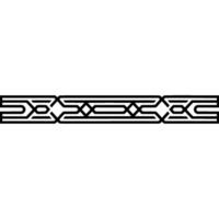 Geometric Black Border On White, Minimalist Elegant vector