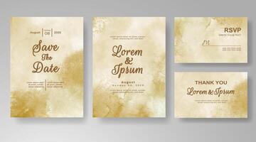 Elegant layers of color give depth to this wedding announcement. vector