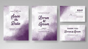 Soft layers of color give this wedding card a timeless feel. vector