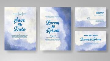 Blush and lavender tones swirl gently in this artistic invitation card. vector