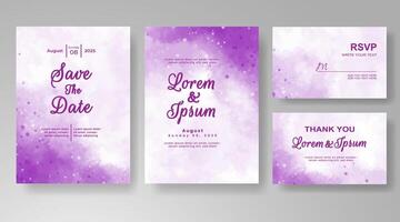 Watercolor florals and gentle brushwork lend a soft touch to this invite. vector