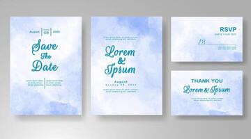 Subtle brushstrokes create an artistic background for this charming wedding card. vector