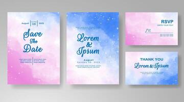 Lightly layered watercolor background and modern typography. vector