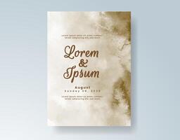 Dappled watercolor finish with minimalist layout. vector