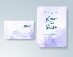 Delicate invitation with subtle watercolor gradients. vector
