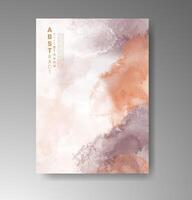 Cards with layered watercolor texture ideal for event promotion. vector
