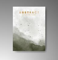 Unique watercolor strokes creating soft card aesthetics. vector