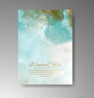 Boho-inspired watercolor textures for unique event cards. vector