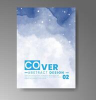 Artistic and minimal watercolor card templates ideal for special occasions. vector