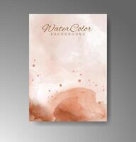 Watercolor backgrounds with organic shapes, great for all types of printed cards. vector