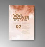 Subtle watercolor textures on cards designed for minimal and elegant branding. vector
