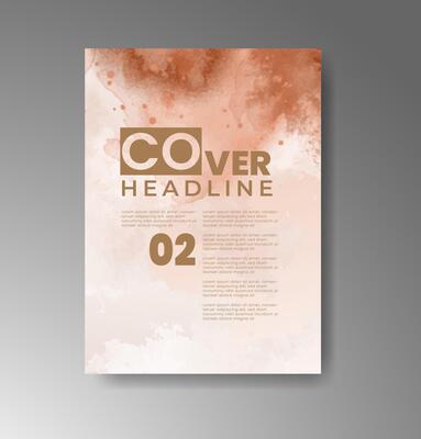 Subtle watercolor textures on cards designed for minimal and elegant branding.