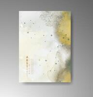 Artistic watercolor card templates ideal for birthdays, dates, and digital banners. vector