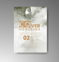 Light and airy cards with watercolor splashes ideal for event announcements and more. vector