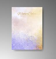 Bold expression softened by watercolor tones. vector