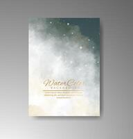 Intimate watercolor details add soft sophistication. vector