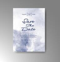 Abstractly painted invitation with heartfelt meaning. vector