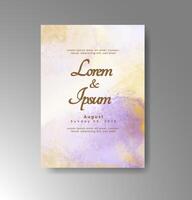 Watercolor meets imagination in this custom invite. vector