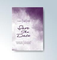 Poetic use of watercolor splash for your vows. vector