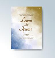 Abstract colorful waves and splashes frame this invite. vector