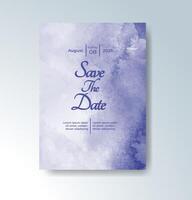 Subtle pastel splashes for a light and elegant invite. vector