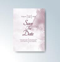 Whimsical invitation with soft pastel paint splashes. vector
