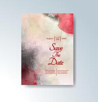 Free-flowing splash design with watercolor warmth. vector
